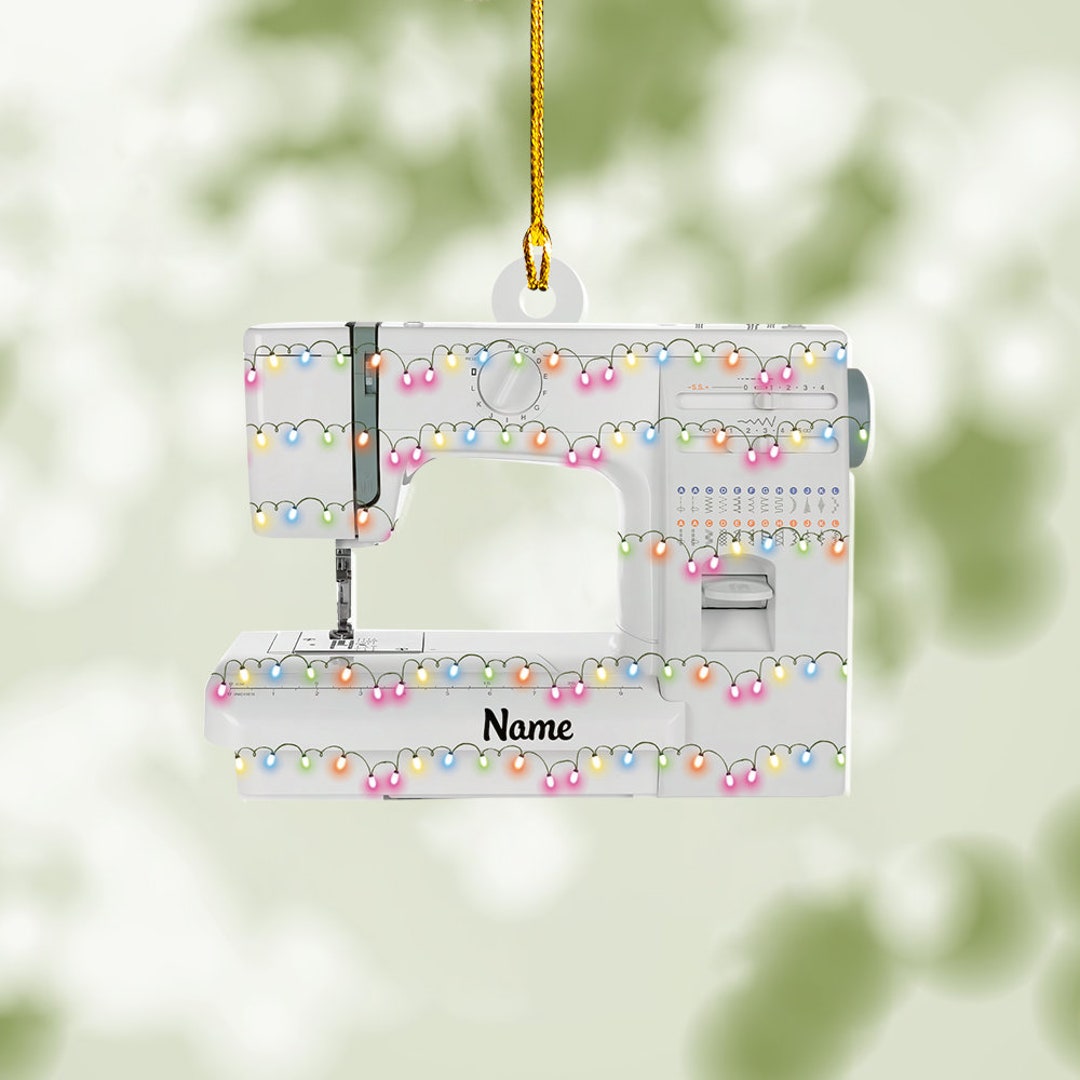 Sewing Christmas Ornament Sewing Machine Ornament Sewing Etsy