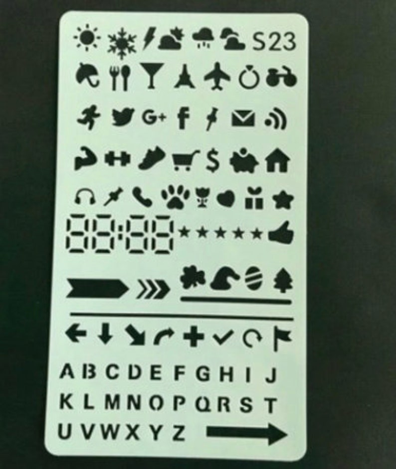 Scrapbooking Stencil Set Stencil Set for Cards Layering Stencil Set 4 PCS Stencil Set Beautiful Stencil Set Journals