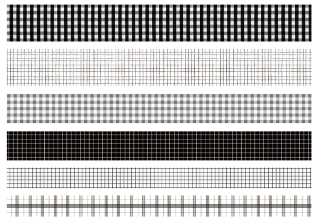 6 Rolls Black White Grid Washi Tape Set Patterned Washi Etsy