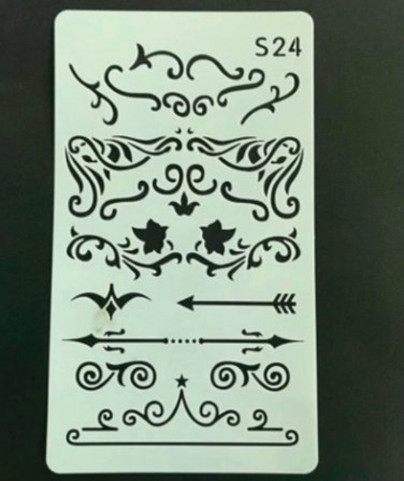 Scrapbooking Stencil Set Stencil Set for Cards Layering Stencil Set 4 PCS Stencil Set Beautiful Stencil Set Journals