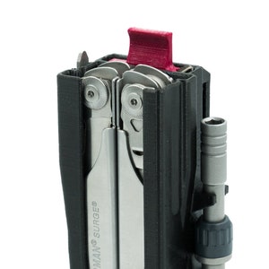 3D printed Leatherman Surge case for Multitool, regular Hex Bits and accessories