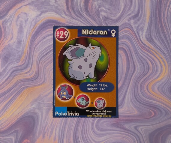 nidoran female pokemon card Vintage Common