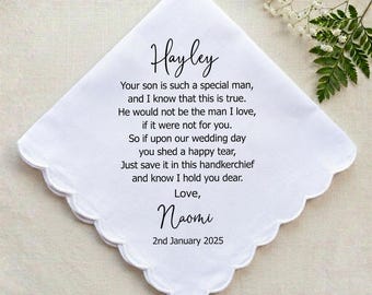 Mother-in-law Printed Wedding Handkerchief