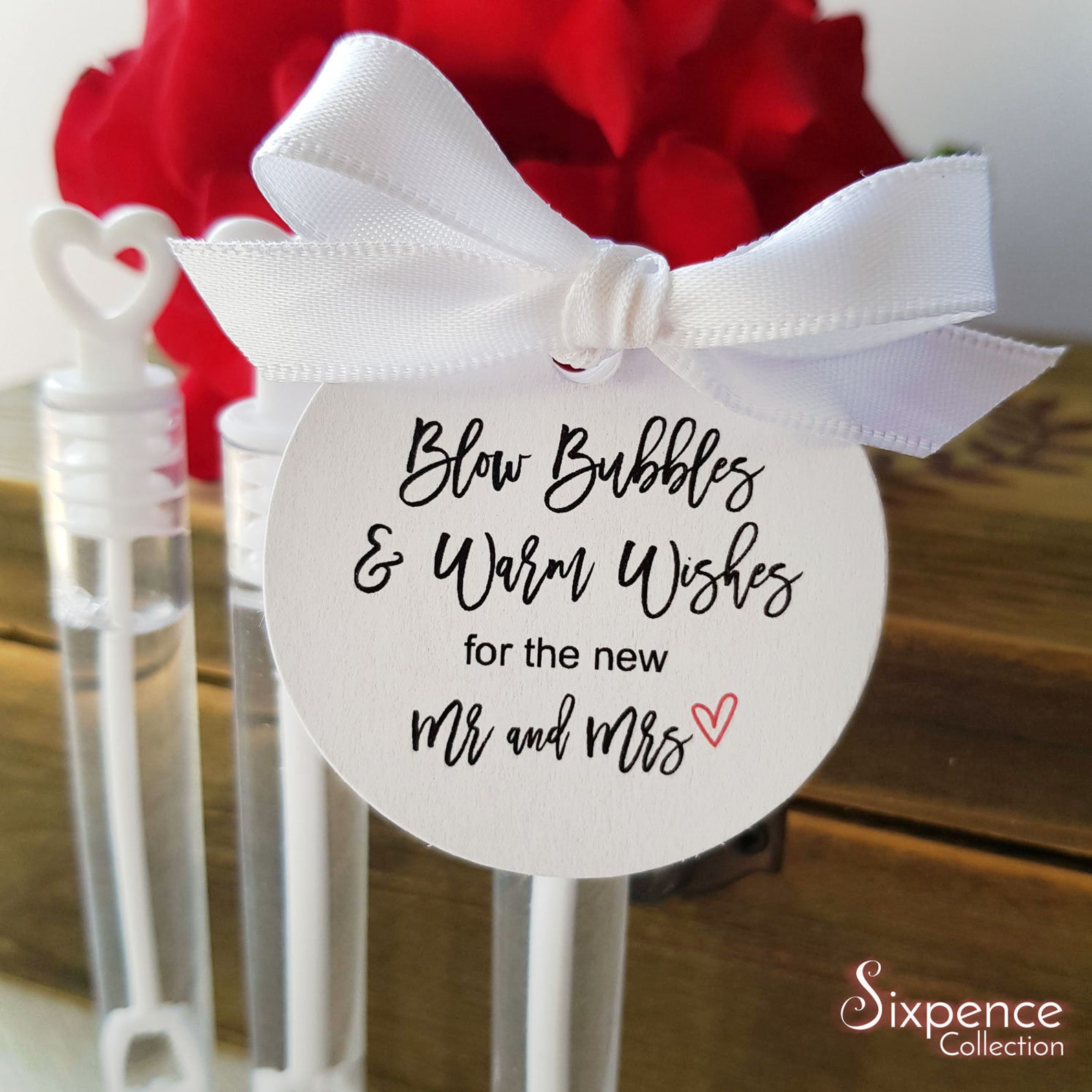 Wedding Bubbles Tags White or Kraft Brown 45mm. Blow Bubbles & Etsy Australia