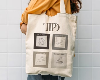 Borsa tote del dipartimento dei poeti torturati, borsa TTPD, Swiftie, nuovo album di Taylor Swift, regalo per lei, dipartimento dei poeti torturati, borsa delle epoche