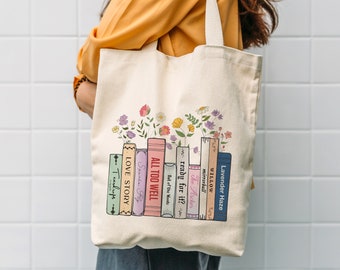 Taylor Albums As Books Tote Bag, Trendy Aesthetic For Book Lovers, Taylor Tote Bag, Country Music Tote Bag, Book Lover Bag