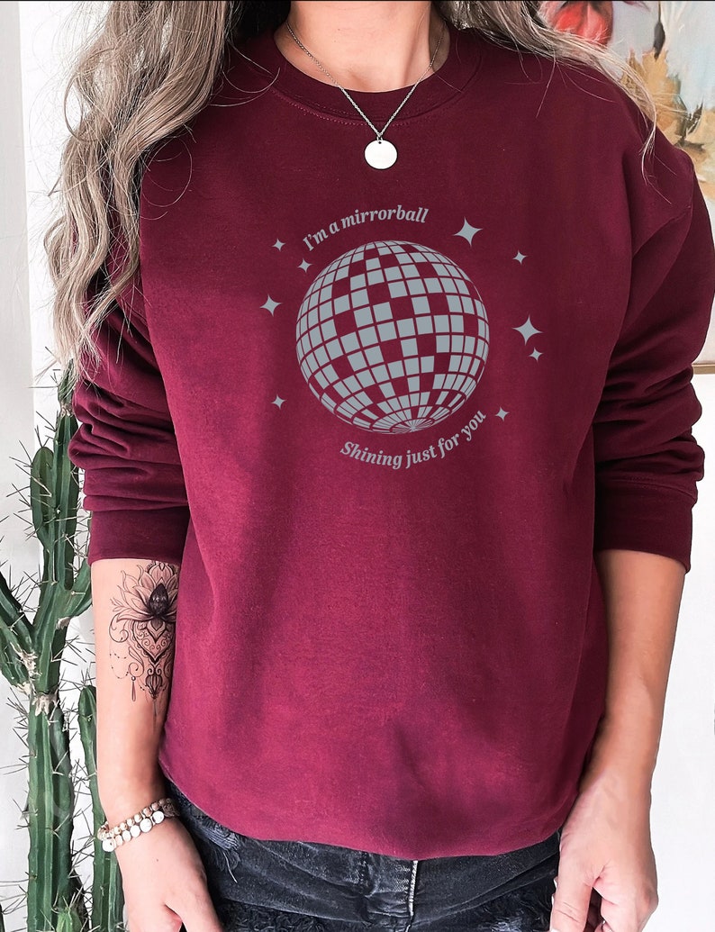 Mirrorball Sweatshirt TS Inspired Sweatshirt, Taylor Swiftie Gift