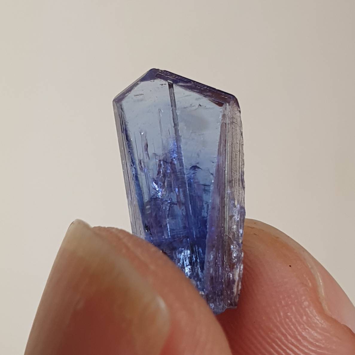 Tanzanite Crystal 8, 65Cts From Merelani, Tanzania. 17, 5x7, 8x7 mm.