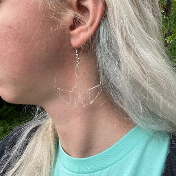 Romulan Bird of Prey Star Trek Earrings can be converted to clip-on