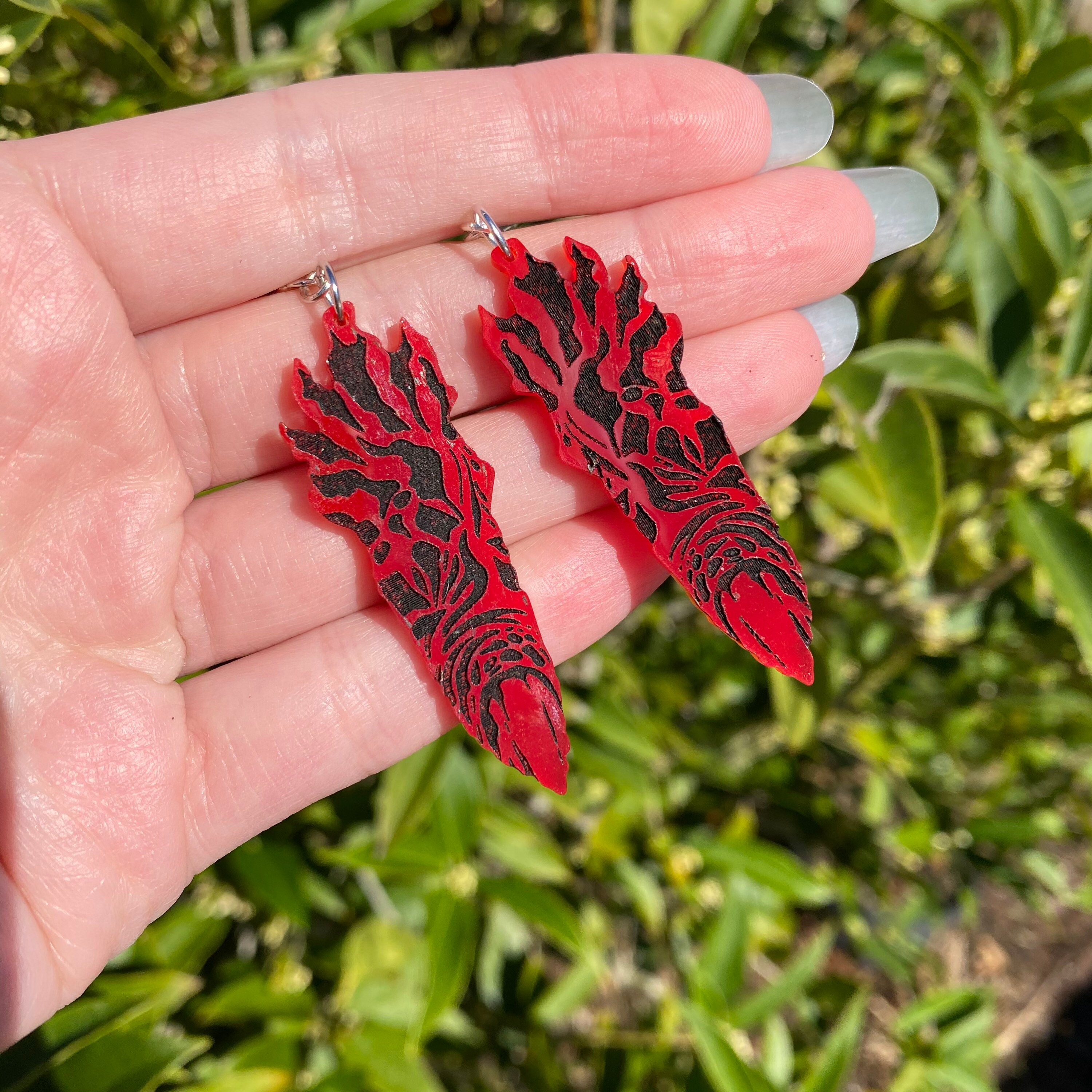 Jujutsu Kaisen Cursed Finger Acrylic Earrings
