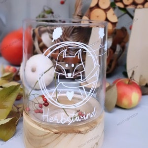 Herbstaufkleber,Aufkleber, Sticker,  Herbst, Autumn,Herbstzeit,Geschenk,Dekoration,Mitbringsel,Windlicht,Hygge,Oktober, Fensterbild