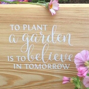 Aufkleber, Sticker,  To plant a garden,Fensteraufkleber, Fensterbild, Aufkleber für Windlicht, Aufkleber für Gießkanne, Gartenaufkleber