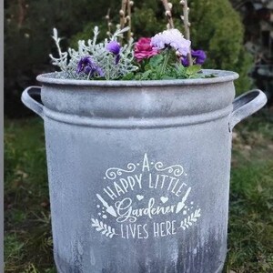 Aufkleber,  Gartenaufkleber Gartenaufkleber, Aufkleber für die  Gießkanne,Fensteraufkleber, Garten Deko Idee,  Sommerdeko für den Garten