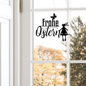 Aufkleber, Sticker,  Hallo Frühling, Spring, Ostern; Fensterbild, Aufkleber für Fenster, Aufkleber für Windlicht,