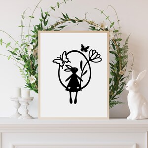 Aufkleber, Sticker,  Hallo Frühling, Hasen Aufkleber, Ostern, Fensterbild, Aufkleber für Fenster, Osteraufkleber, Aufkleber für Windlicht,