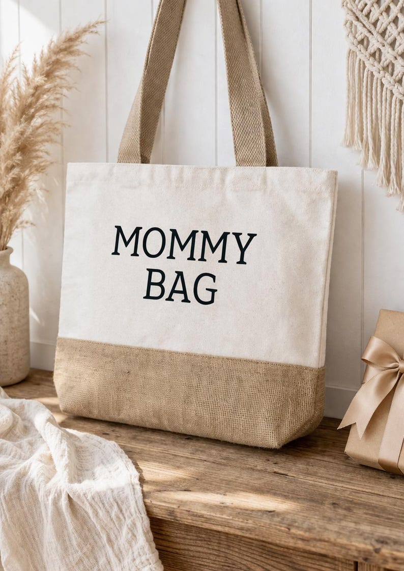 Bolsa de mercado, bolsa de compras de yute, bolsa, bolsa de mamá, bolsa de compras, bolsa favorita XL imagen 2