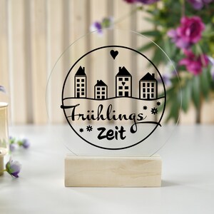Aufkleber Frühlingszeit,Kranz, Sticker, Frühling, Frühlingszauber, Home,Fensteraufkleber, Fensterbild, Aufkleber für Windlicht,