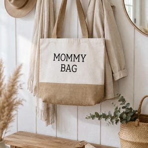 Bolsa de mercado, bolsa de compras de yute, bolsa, bolsa de mamá, bolsa de compras, bolsa favorita XL imagen 1