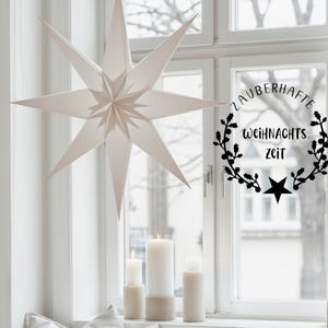 Weihnachtsaufkleber, Aufkleber, Sticker,  Winterzauber,Weihnachten,Windlicht,Fensterbild,Fenstersticker,Geschenk,Dekoration,Tischdeko