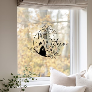 Osteraufkleber, Sticker, Frohe Ostern, Frühling, Spring, Ostern, Ostersticker, Fensterbild, Fensteraufkleber,  Hasenaufkleber,Aufkleber,