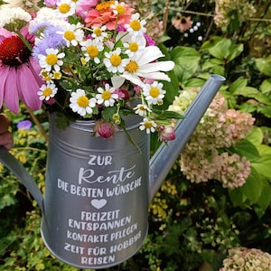 Geschenk Aufkleber Rente /Ruhestand,Aufkleber zur Rente, Geschenk zum Ruhestand,Aufkleber für die Gießkanne, Abschiedsgeschenk, Geschenkidee