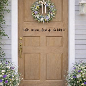 Welcome Door Sticker | How lovely to have you here | Front Door Decor | Modern Entrance Decor | Wall Decal Door Saying image 11
