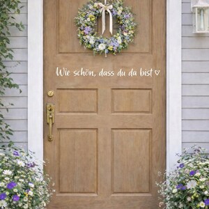 Welcome Door Sticker | How lovely to have you here | Front Door Decor | Modern Entrance Decor | Wall Decal Door Saying image 8