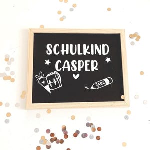 Aufkleber für die Einschulung,Schulkindaufkleber, Tischdekoration,Personalisierte Einschulungsdeko, Schultafelaufkleber personalisiert
