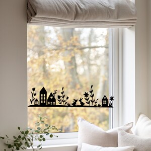 Aufkleber Ostern,Osteraufkleber,Sticker, Hallo Frühling, DIY Ostersticker, Fensterbild, Fensteraufkleber,  Hasenaufkleber,Aufkleber