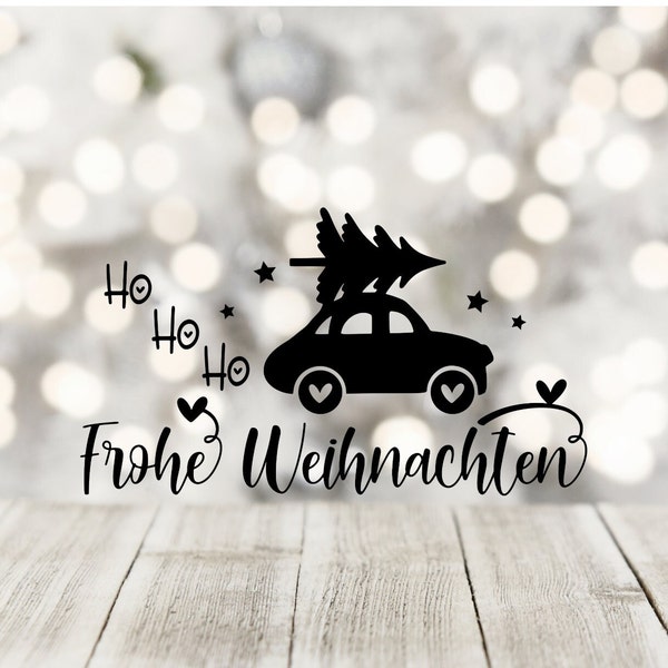 Weihnachtsaufkleber, Aufkleber, Sticker, Aufkleber Frohe Weihnachten, Kranz,Winter,Weihnachten,Dekoration,Windlicht,Fensterbild,Geschenk