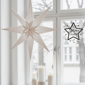 Aufkleber Sternenzauber, Sticker,  Dekoration, Weihnachtsaufkleber, DIY, Weihnachtsgeschenk, Winterliche Dekoidee für Advent und Weihnachten