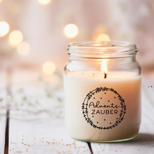Aufkleber Adventszauber, Sticker,  Dekoration, Weihnachtsaufkleber, DIY, Weihnachtsgeschenk, Winterliche Dekoidee für Advent und Weihnachten