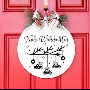 Weihnachtsaufkleber, Aufkleber Kranz, Aufkleber Merry Christmas, Aufkleber, Sticker, Fensterbild,  Weihnachtsdekoration,  Rub-On Sticker