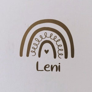 Aufkleber Tür, Sticker, Namensaufkleber, personalisiert, Türaufkleber, Wandtattoo, Regenbogen,Kinderzimmer,Fensteraufkleber, Fensterbild,
