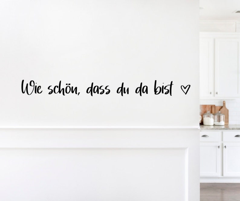 Tür Aufkleber Wie schön, dass du da bist.