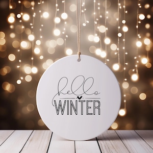 Aufkleber Hello Winter,Fensteraufkleber, Fensterbild, Aufkleber für Windlicht, Winterliche Deko Idee