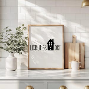 Aufkleber Lieblingsort, Fensterbild, Spiegelaufkleber, Türaufkleber, Fensterdekoration, Aufkleber für ein schönes Zuhause, Dekoidee
