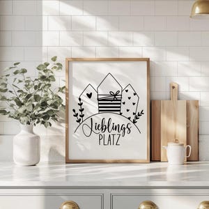 Aufkleber Lieblingsplatz, Sticker für Fenster, Aufkleber Lieblingsplatz, Fensterbild, Rub- On- Sticker,Lieblingsplatz Sticker