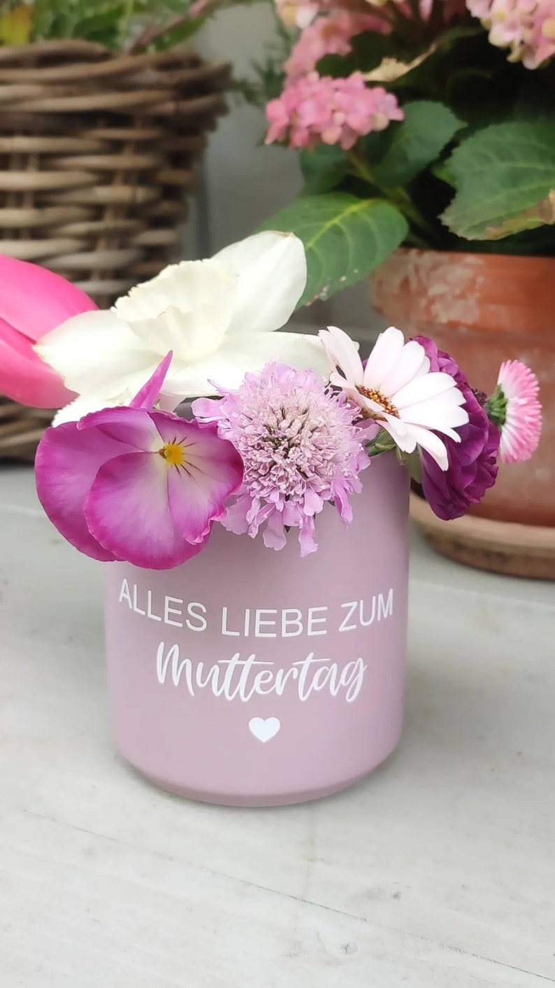 Geschenk für Muttertag, Aufkleber Muttertag, Aufkleber für Windlicht, Geschenk für Muttertag, Geschenk, Muttertagsgeschenk, Bild 6