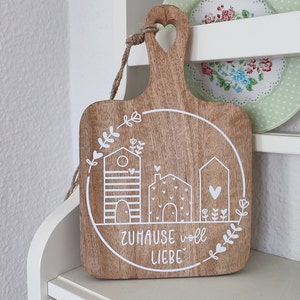 Aufkleber, Sticker zuhause voll Liebe Kranz , Aufkleber Holzbrett, Fensterbild, Spiegelaufkleber, Türaufkleber,liebevolle Aufkleber,