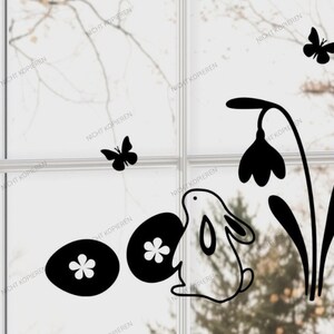 Aufkleber, Sticker,  Hallo Frühling, Spring, Ostern,Fensteraufkleber, Fensterbild, Aufkleber für Windlicht,