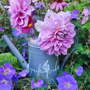 Gartenaufkleber, Aufkleber für Gießkanne, Sticker, Frühling, Aufkleber Gießkanne,Fensteraufkleber, Fensterbild, Aufkleber Gardenvibes