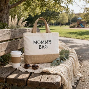 Bolsa de mercado, bolsa de compras de yute, bolsa, bolsa de mamá, bolsa de compras, bolsa favorita XL imagen 3