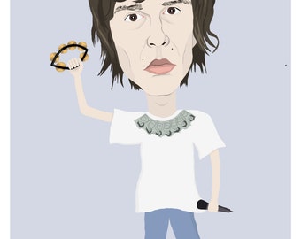 Ian Brown, The Stone Roses, A4 Print