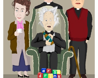 Father Ted A3 print