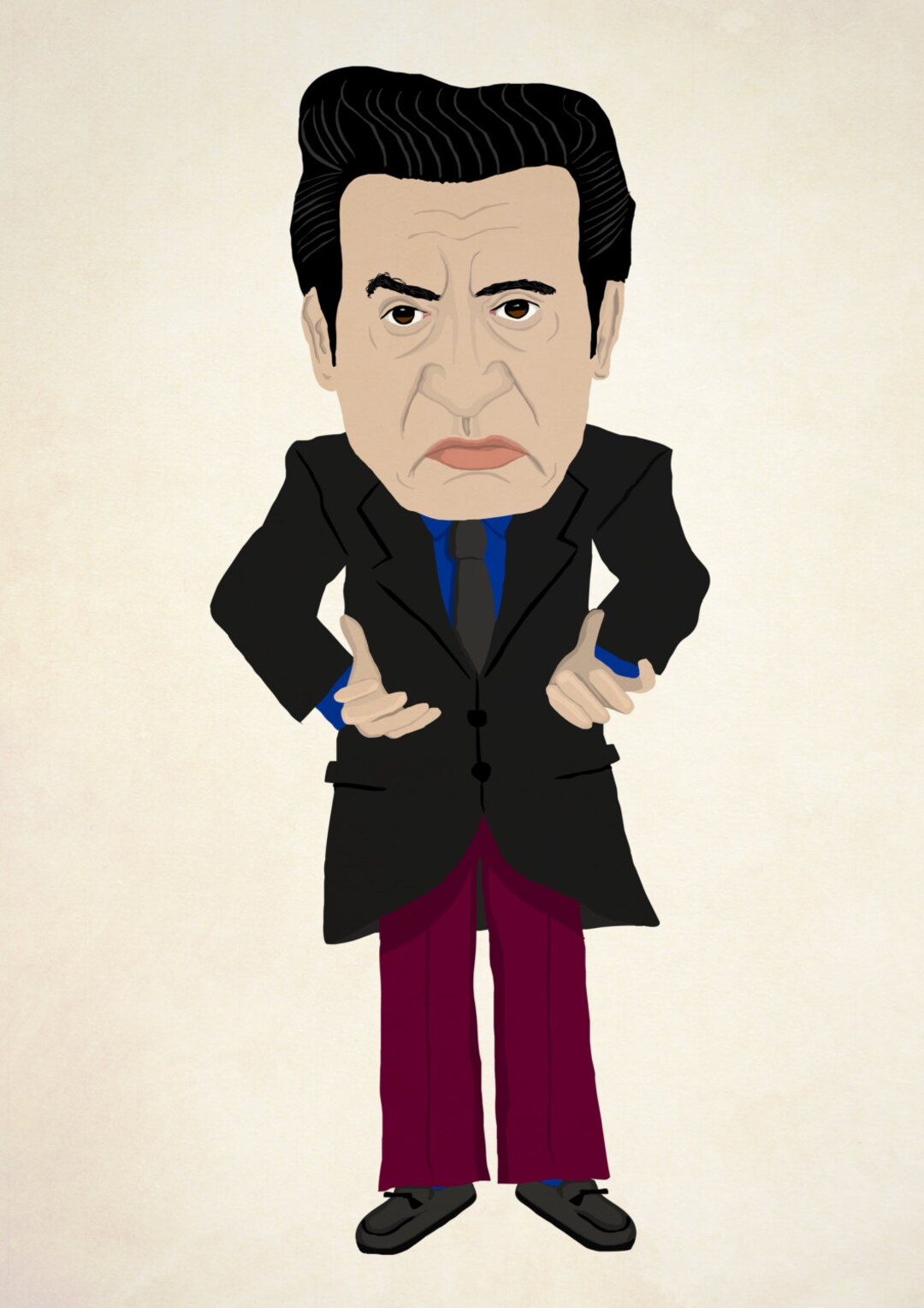 Silvio Dante From the Sopranos A4 Illustration - Etsy