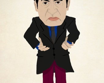 Silvio Dante from The Sopranos A4 illustration