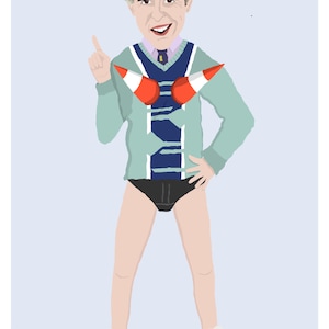 Alan Partridge lap dance, A4 print