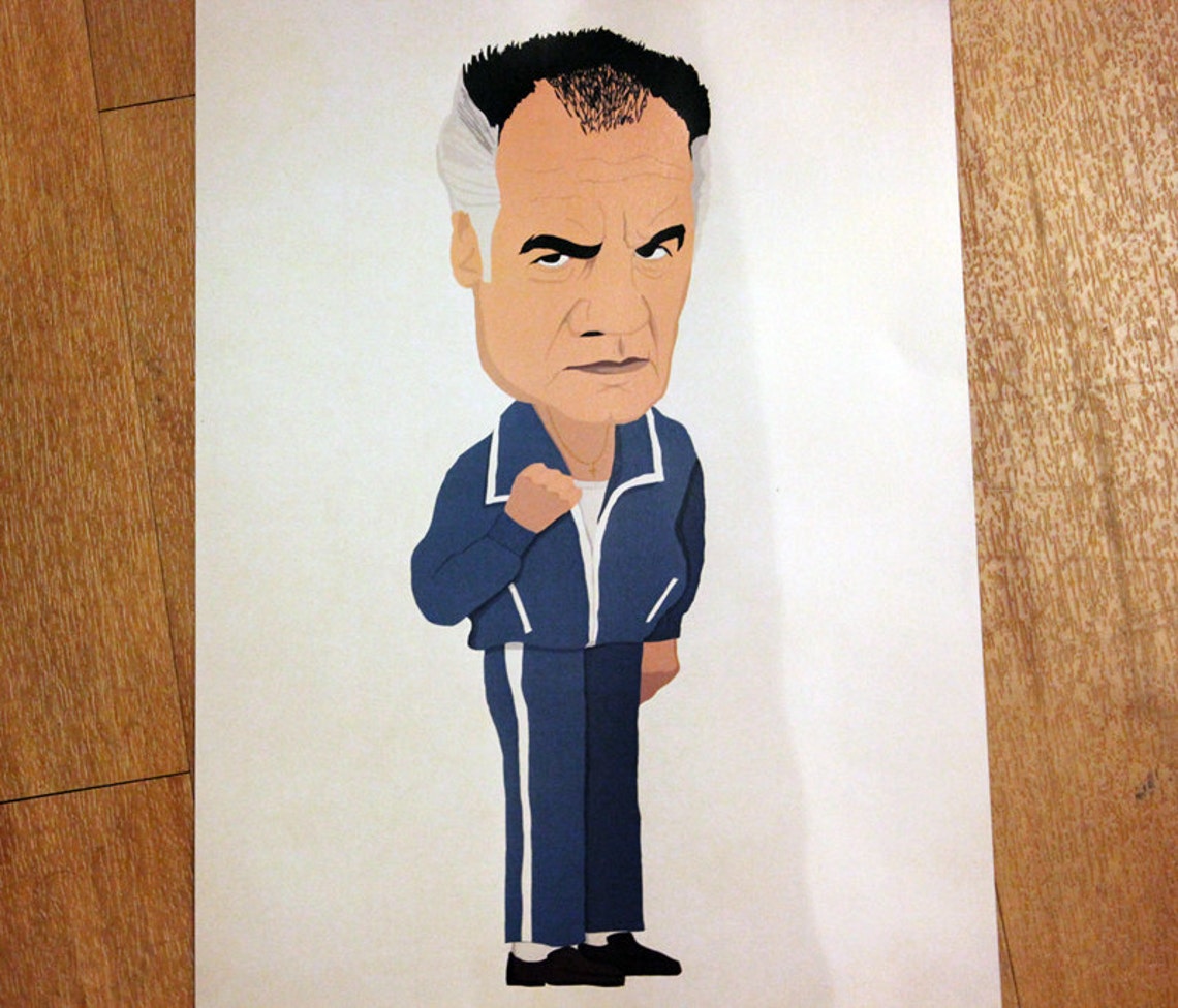 Paulie Walnuts From the Sopranos A4 Illustration Etsy