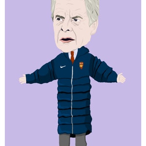 A4 Arsene Wenger illustration